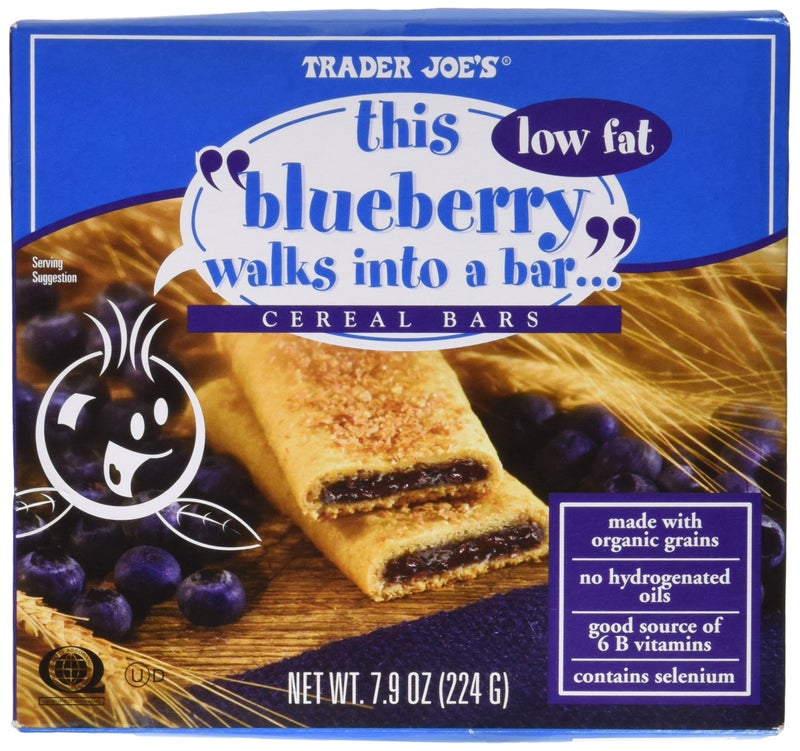 Trader Joe's Blueberry Cereal Bars 6 ct (Pack of 2)