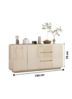 AWD Sideboard Buffet Cabinet Wooden Modern Storage Cabinet Durable Wood Home Kitchen Cabinet Organizer Shelf Storage Drawers for Kitchen Cabinet, Dining room, Living room.  - Image 2