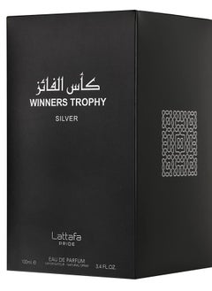 Lattafa Perfumes Lattafa Al Khas Winners Trophy Silver for Unisex Eau de Parfum Spray, 3.4 Ounce  - Image 3