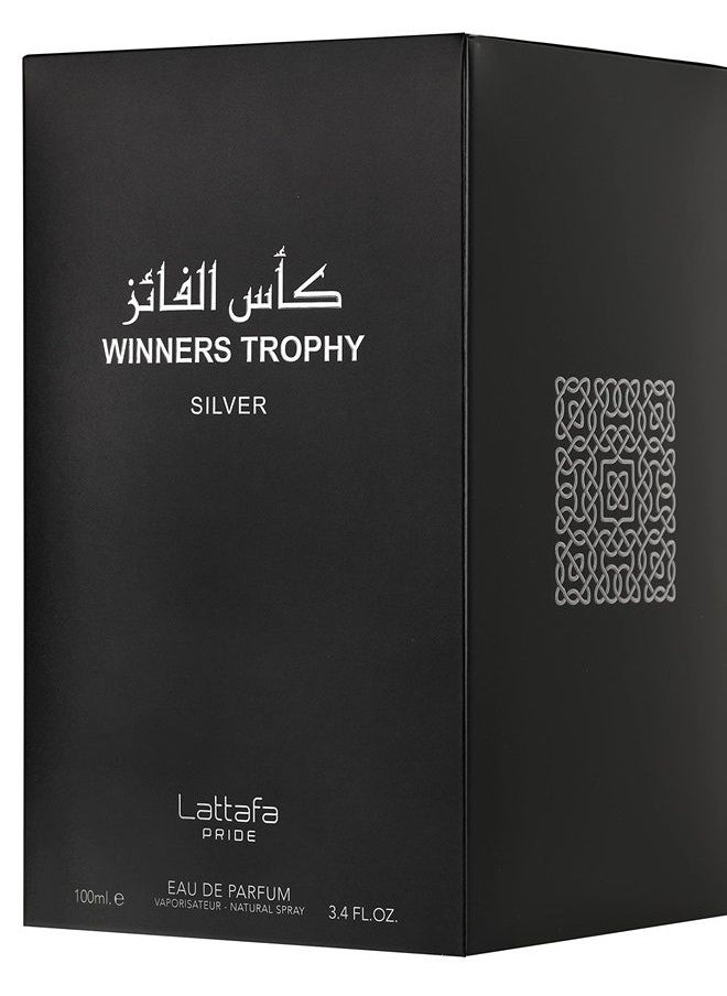 Lattafa Perfumes Lattafa Al Khas Winners Trophy Silver for Unisex Eau de Parfum Spray, 3.4 Ounce  - Image 3