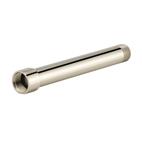 Purelux Shower Arm Extension, 6 inches Shower Head Extender Water Outlet Lowers Existing Shower Head, Brushed Nickel Finish Made of Solid Stainless Steel - Image 1