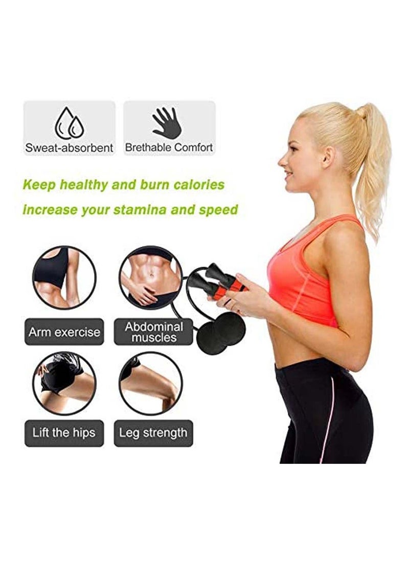 Generic - Ropeless Jump Rope Cordless Jump Rope with Two Balls Weighted Ropeless Jump Rope Tangle-Free Rapid Speed Cordless Indoor Jump Rope for Fitness Suitable for You and Your Kids - Image 1