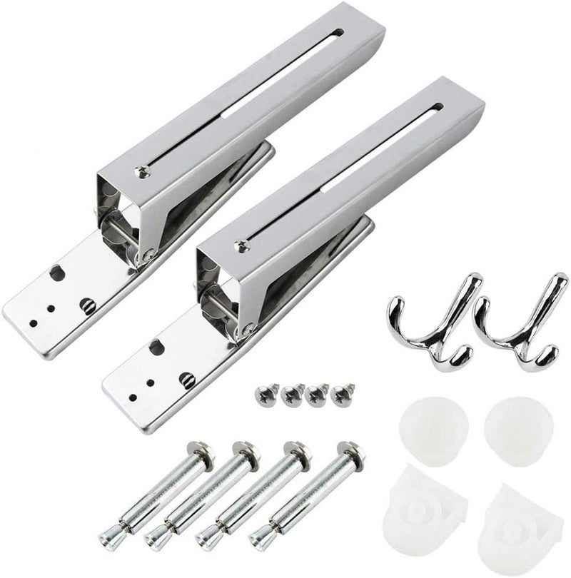 TERRIFI Microwave Shelf, Universal 304 Stainless Steel Oven Wall Mount Bracket Shelf Stretch Rack for Microwave Kitchen - Image 3