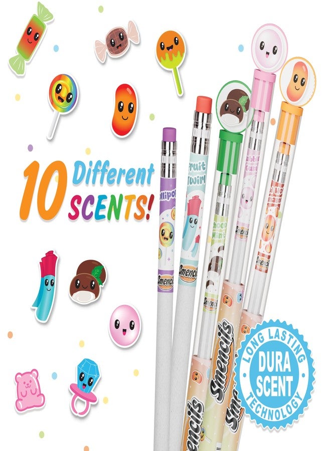 Scentco Candy Counter Smencils Cylinder - HB #2 Scented Pencils, 50 Count, Gifts for Kids, Party Favors, Classroom Rewards - Image 2