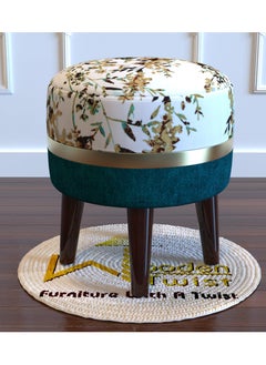 Wooden Twist Wooden Twist Relish Puffy Ottoman Stool For Living Room  - Image 1