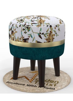 Wooden Twist Wooden Twist Relish Puffy Ottoman Stool For Living Room  - Image 2