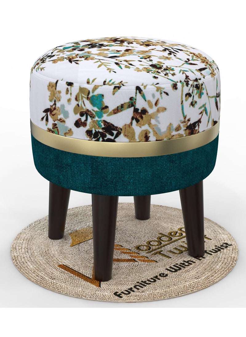 Wooden Twist Wooden Twist Relish Puffy Ottoman Stool For Living Room  - Image 3