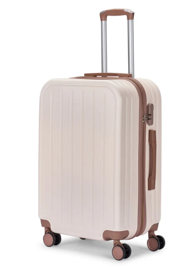 LIMRA Luggage set 6 pieces travel Bags with a distinctive design from limra beige/gold