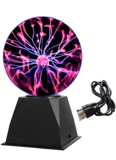 Magic Plasma Ball Lamp - Touch & Sound Sensitive Interactive USB Powered Plasma Lamp Nebula Sphere Globe, Science Educational Gift for Decorations/Parties/Bedroom