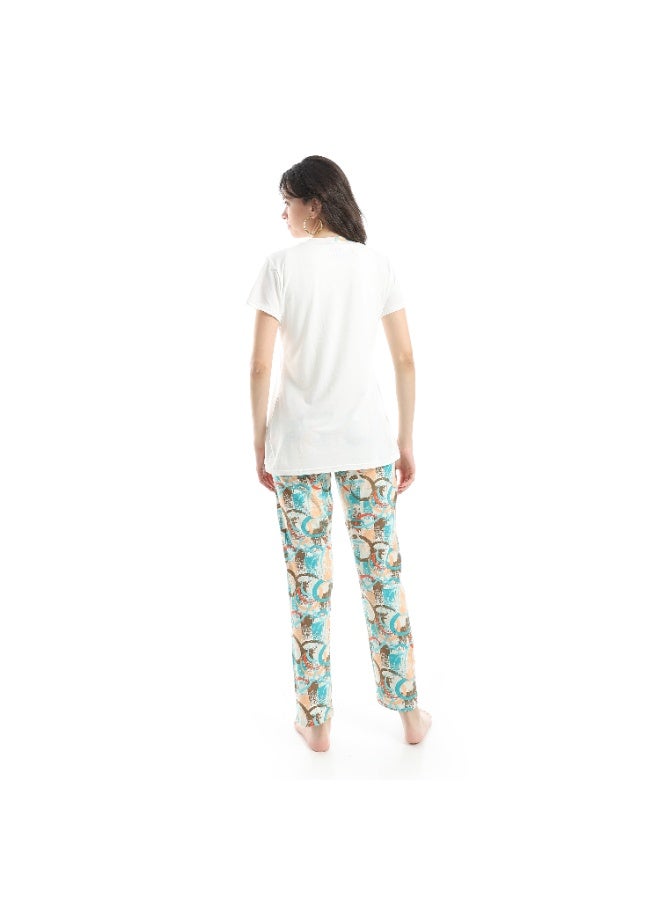 Caesar Women's summer pajamas, half sleeves - Image 4