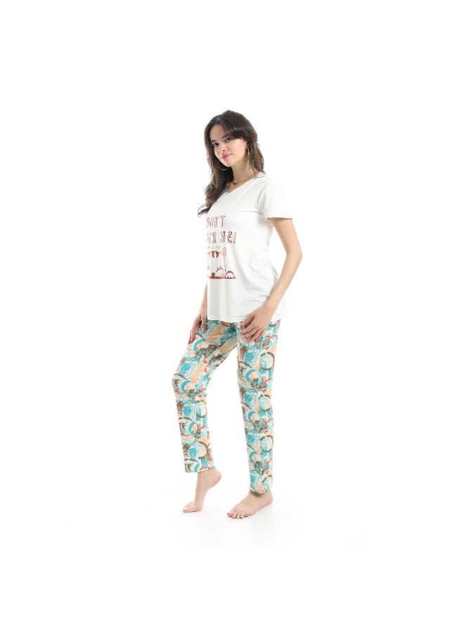 Caesar Women's summer pajamas, half sleeves - Image 2
