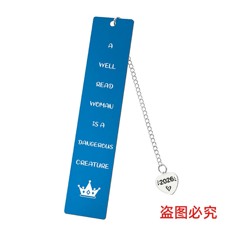 Bookmark Heart-Shaped Pendant 2026 Student Teacher Souvenir Teacher'S Day Gift Engraved Metal Bookmark - Image 4