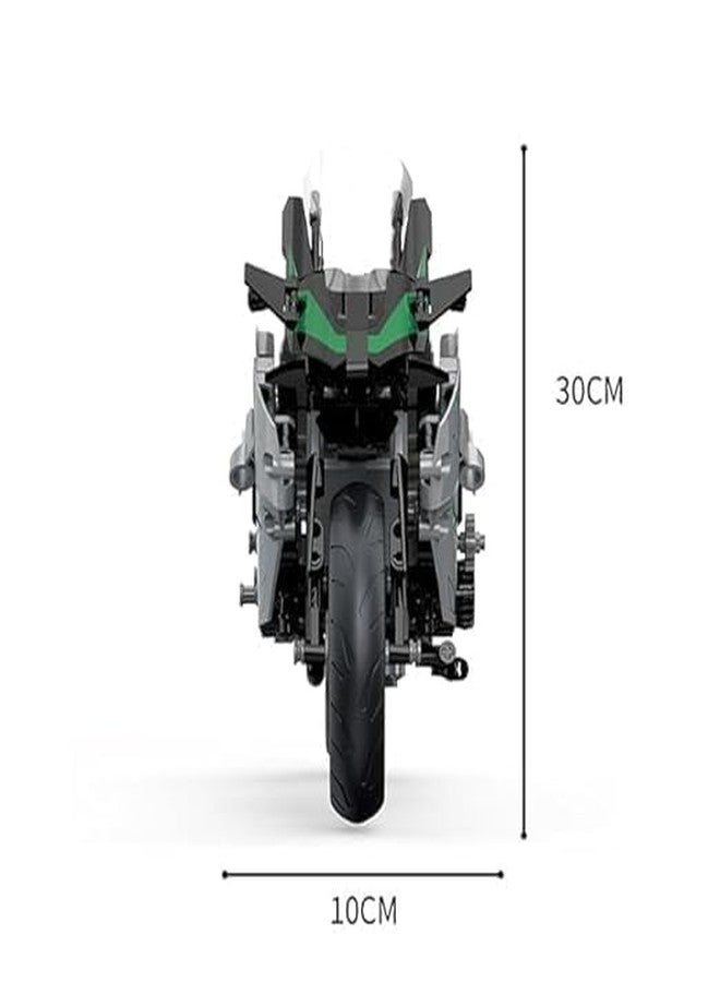 codally Technic Racing Motorbike Building Blocks Set | DIY Motocross Bike Model Kit | STEM Construction Toy for Kids & Adults Age 6+ | Collectible Engineering Brick Set Gift - Image 4