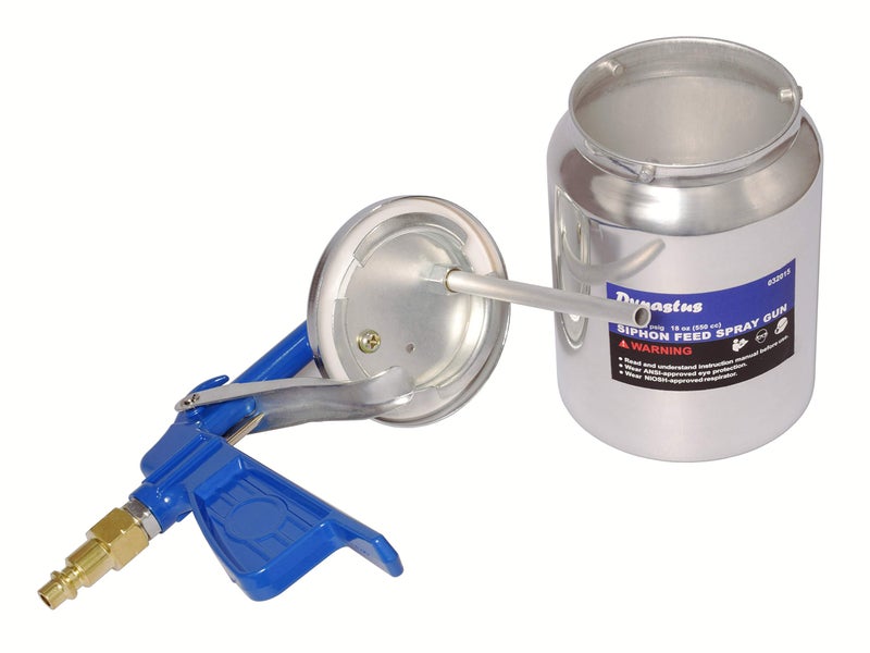 Dynastus Suction Feed Siphon Air Spray Gun for Spraying Oil-Based or Latex Paints, with Filtering and Cleaning Kits - Image 5