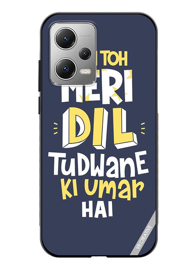 VR CREATIVE Protective Case Cover For Xiaomi Redmi Note 12 Dil Tudwane Ki Umar Design Multicolour - Image 1