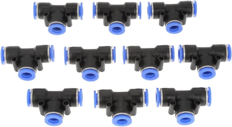 LiebeWH 10 Pcs Pneumatic Quick Connector, Pushin Design and High Pressure Air Line Fittings for 3/8 Inch 10mm Pneumatic Tools and Systems - Image 1