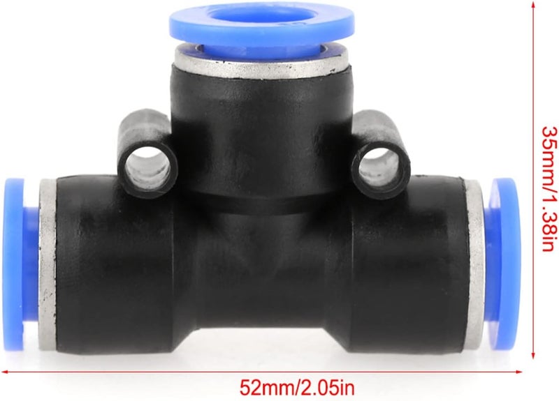LiebeWH 10 Pcs Pneumatic Quick Connector, Pushin Design and High Pressure Air Line Fittings for 3/8 Inch 10mm Pneumatic Tools and Systems - Image 4
