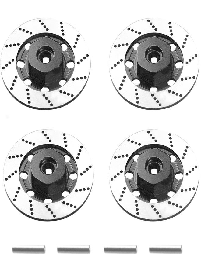Vgoohobby 4Pack Metal 12mm RC Car Hex Hub 12mm Brake Disc Wheel Hubs Adapter Spacer Compatible with Traxxas Tamiya Redcat HSP HPI 1/10 On-Road Car (Black) - Image 3