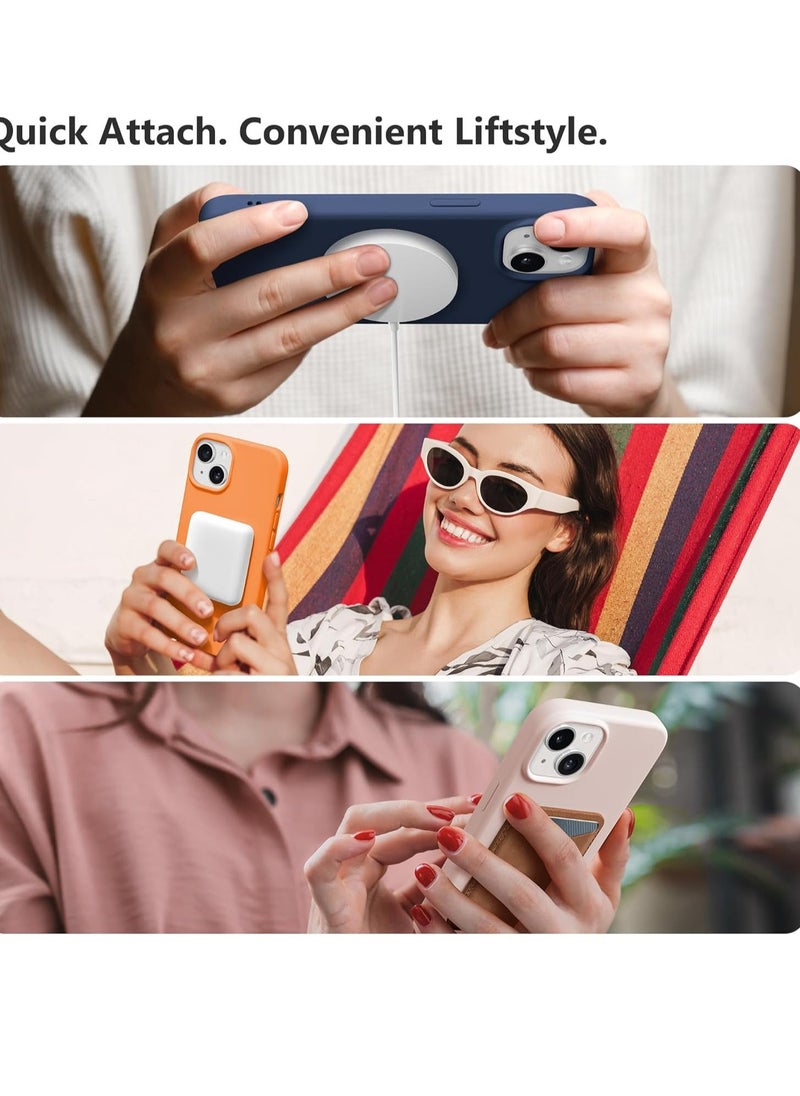 إيف حافظة آيفون 15 5 في 1 باللون الأزرق الداكن - مغناطيسية، متوافقة مع MagSafe، تصميم سيليكون نحيف مع واقيات شاشة 2x وأغطية عدسات الكاميرا - Image 5