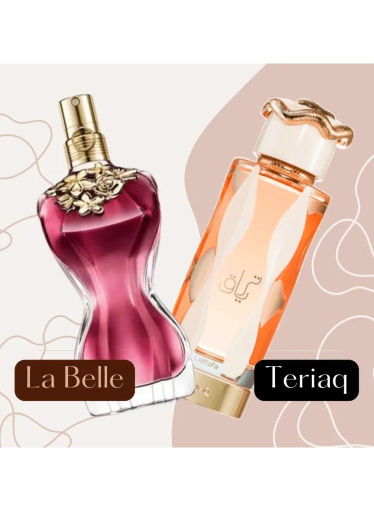Lattafa Teriaq Eau de Perfum Spray Unisex inspired by La Bella - 100ml - Image 2