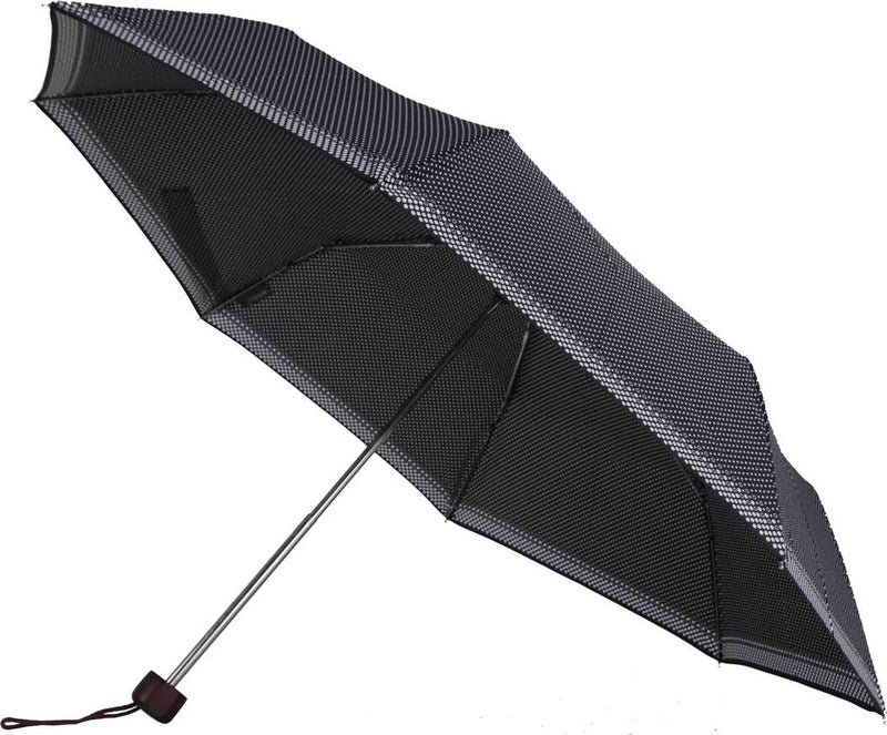 April Snotline Women's Umbrella Super Mini White Polka Dot Black 08L  - Image 1