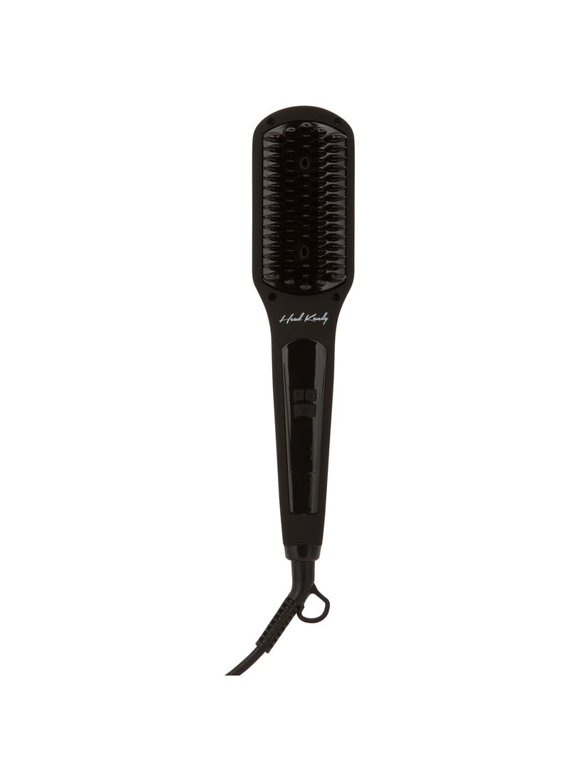 Head Kandy Head Kandy One Upper Hair Straightening Brush with Heat  Hot Brush with Ceramic Plating  Anti Scald Technology  Black 