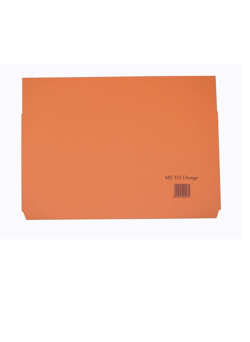 MODEST 300GSM F4 Document Wallet Folder Full Flap/Cover (Orange, MS332) -5 Pieces - Image 3