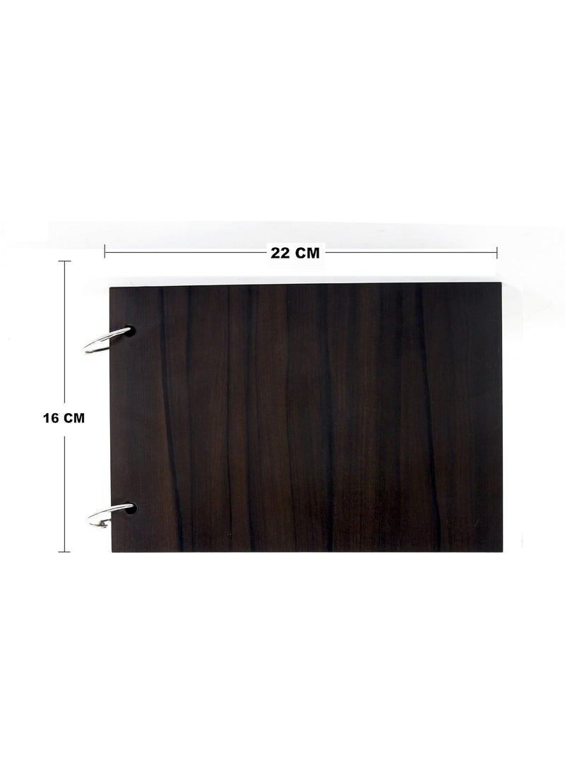Generic LIFE TIME Natural Wood Elegance Handcrafted Wooden Photo Album for Cherished Memories 112  - Image 2