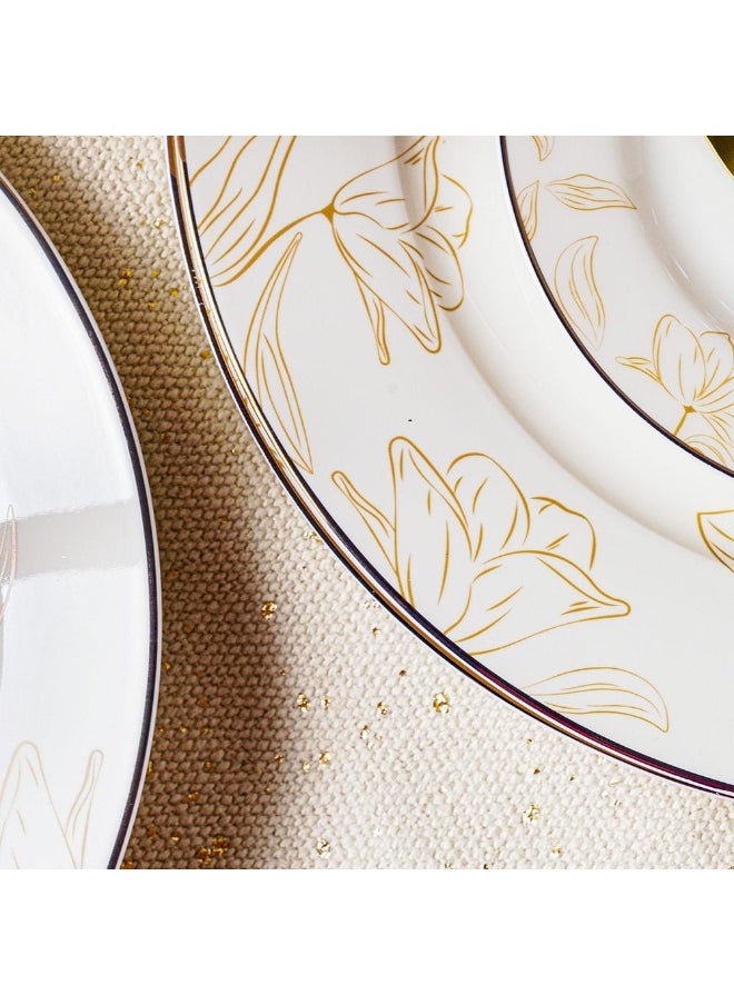 DANUBE HOME Beatrice 44 Piece New Bone China Dinner Set Elegant Dinnerware for 8 Stylish Plates Bowls Cups and Serveware Perfect for Formal Dining Home Entertaining & Gifting  - Image 3