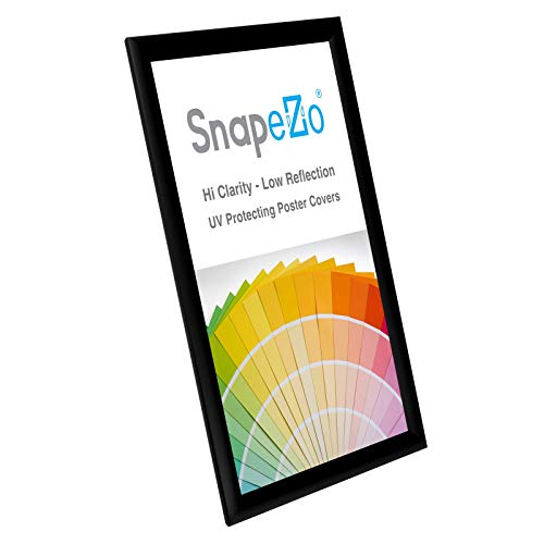 SnapeZo Black Document Notice Frame 11x17 Inch, 1" Narrow Profile, Front-Loading Snap Frame, Wall Mounted, Professional Series - Image 3
