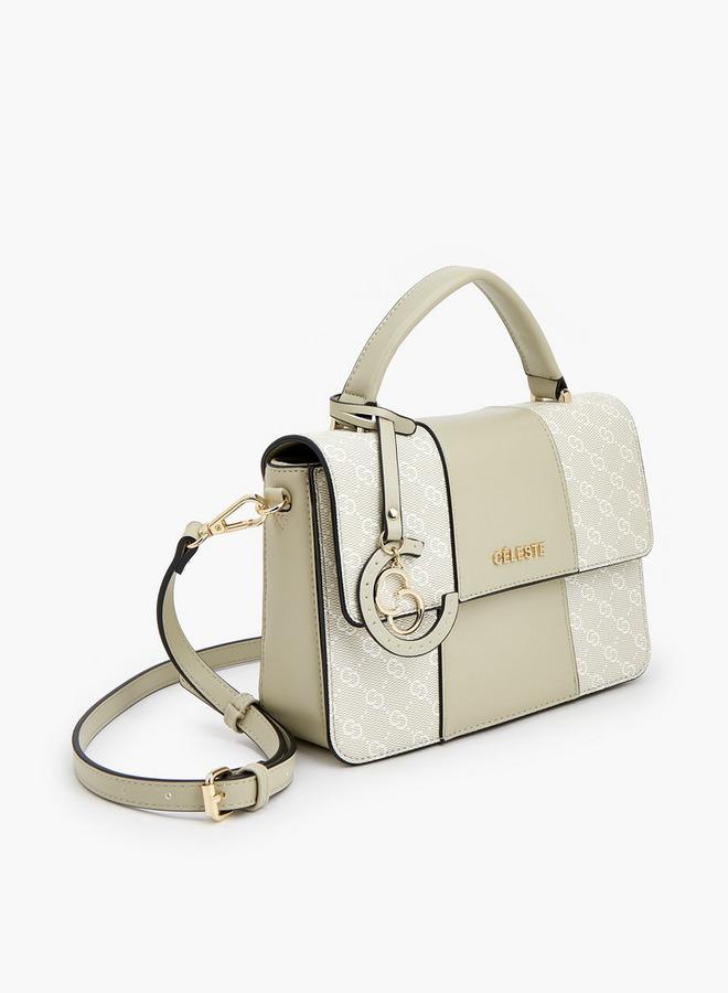 Celeste Grey Printed Monogram Match Back - Image 3