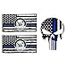 ColisPar 3pcs US Flag Code 4 Thin Blue Line Skull Car Stickers Decal Honoring Police Support Truck Window Laptop Bumper Stickers Bandera de polica la lnea Azul para carro - Image 2