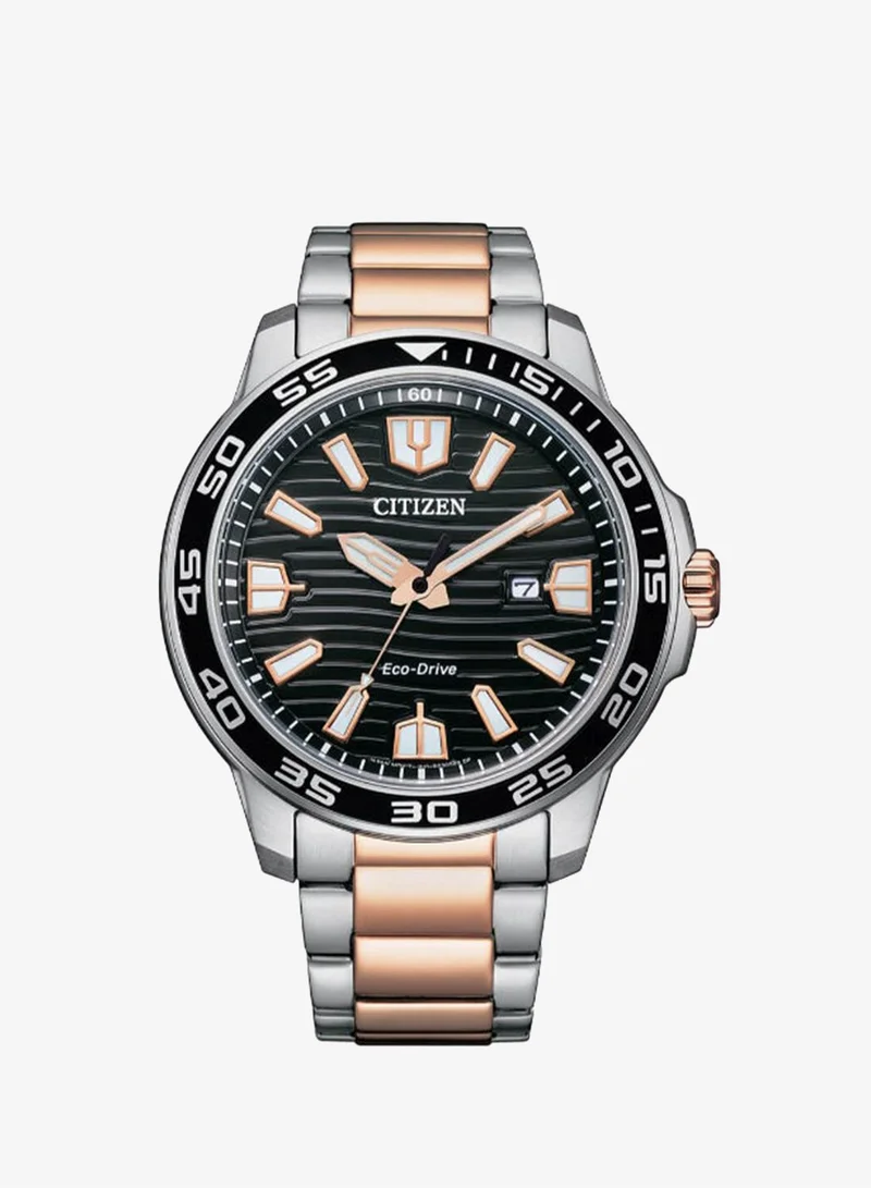 Citizen Men's Analog Round Shape Stainless Steel Wrist Watch AW1524-84E - 47 Mm