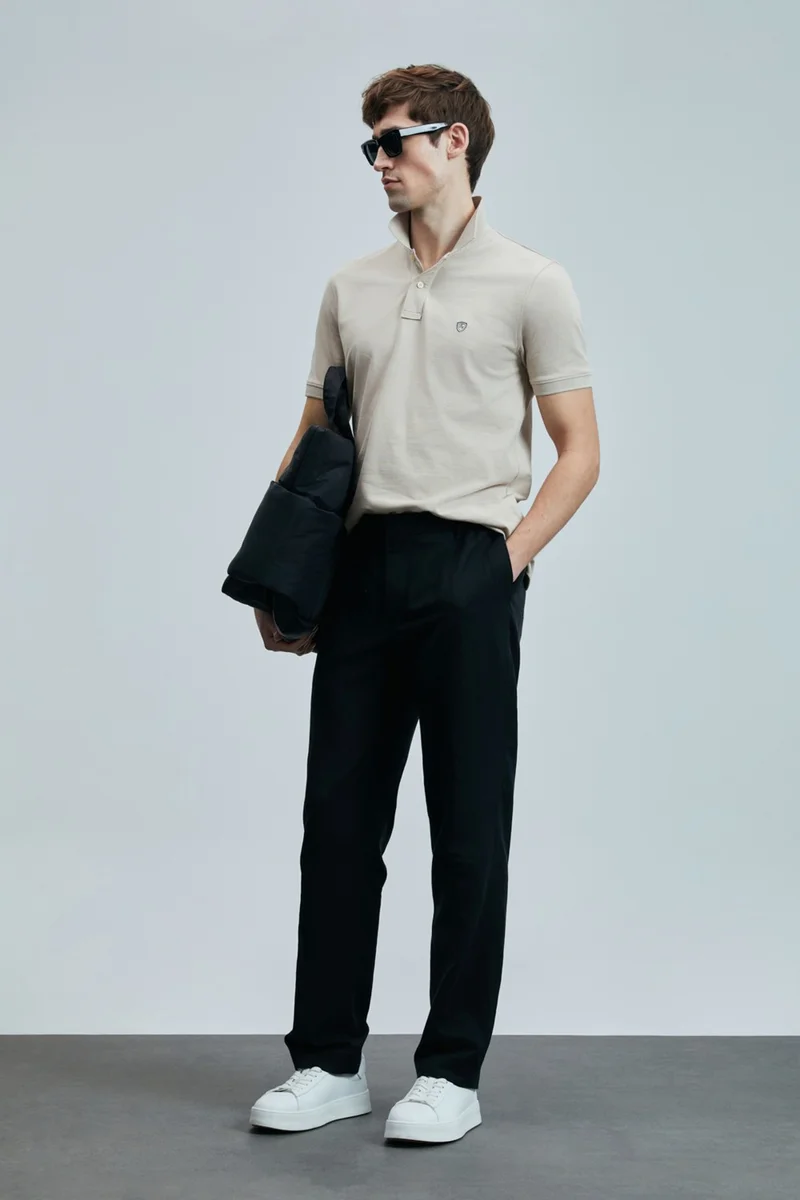 Lufian Laon Smart Men's Polo Shirt Black