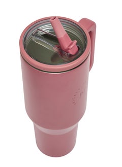 Prickly Pear Stainless Steel Water Bottle 40 Oz Hydrator Pink Logo  - Image 4