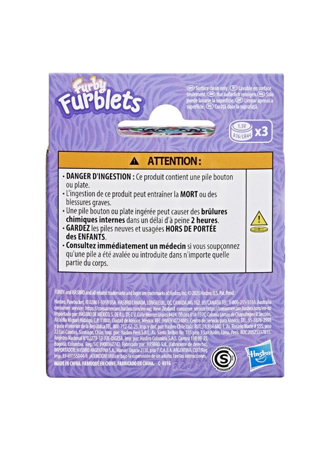 Furby صديق بيب-مينت الصغير، إصدار خاص للعطلات، ألعاب قماشية إلكترونية للبنات والأولاد 6+، يتحدث لغة الفيربش ويعزف الموسيقى - Image 3