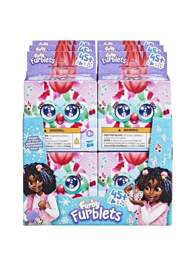 Furby صديق بيب-مينت الصغير، إصدار خاص للعطلات، ألعاب قماشية إلكترونية للبنات والأولاد 6+، يتحدث لغة الفيربش ويعزف الموسيقى - Image 2