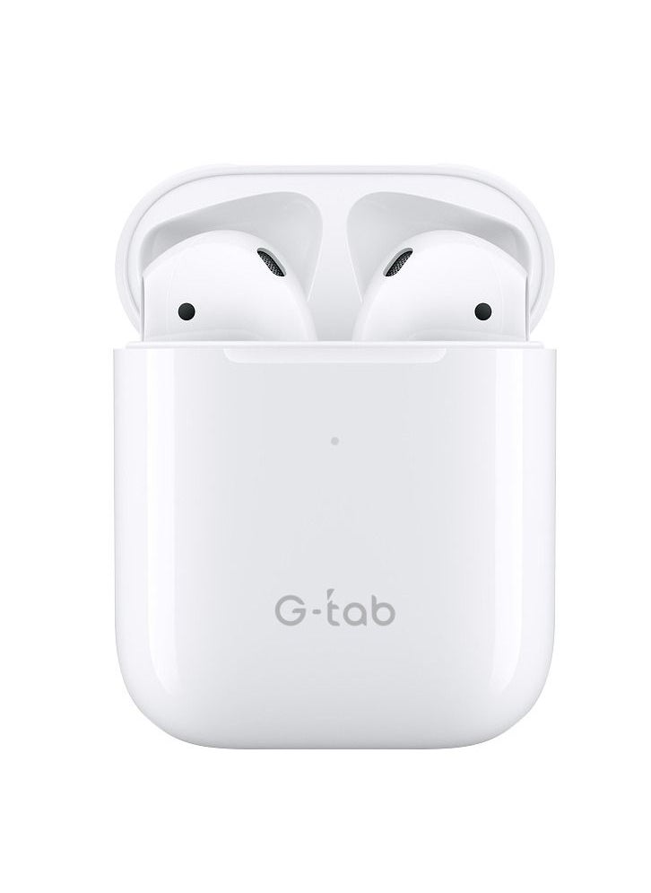 G-Tab G-tab Air 3/ Noise Cancellation/Hi-Fi Sound/Supports iOS and Android/ Touch Sensor/ Auto Connect/White Colour/ Charging Box Standby time-90 days  - Image 3