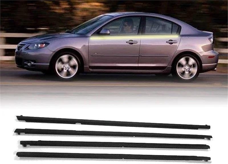 Wivplex Car Door Edge Protector Weatherstrip for Mazda 3 (2004-2009) - Image 4