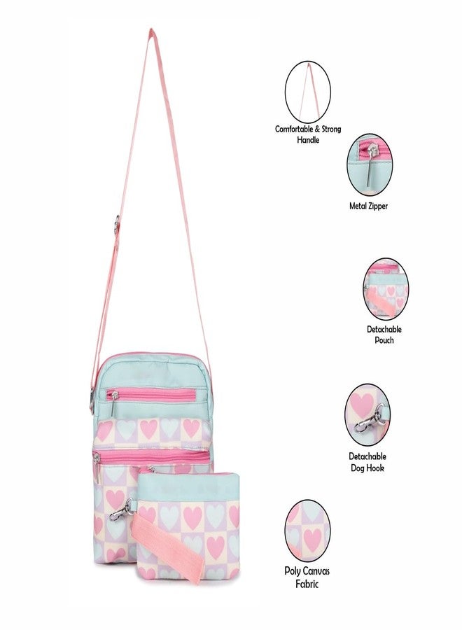 ASTRID Multicolor Sling With Detachable Pouch For Girls - Image 2