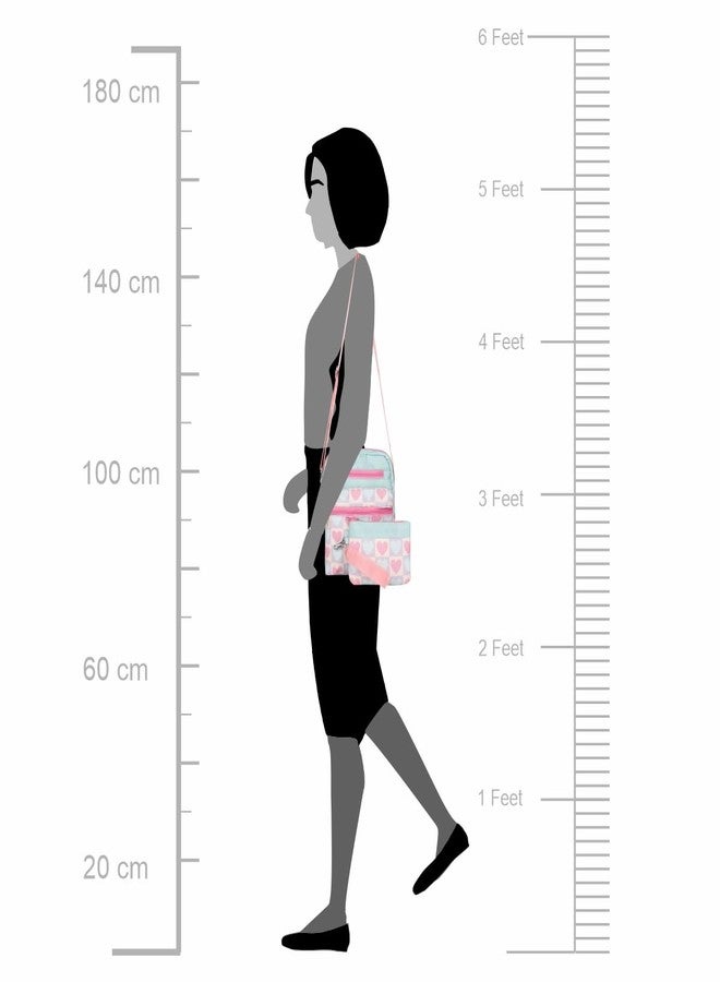 ASTRID Multicolor Sling With Detachable Pouch For Girls - Image 5