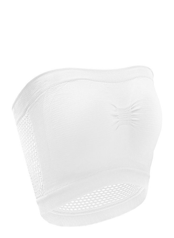 Loquat Seamless One Line Sports Bra Ivory  - Image 3