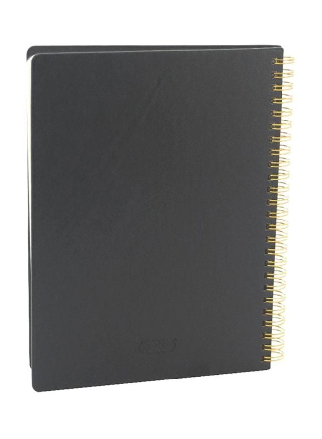 A5 Hard Cover Memo Notebook With 160 Lined  Black