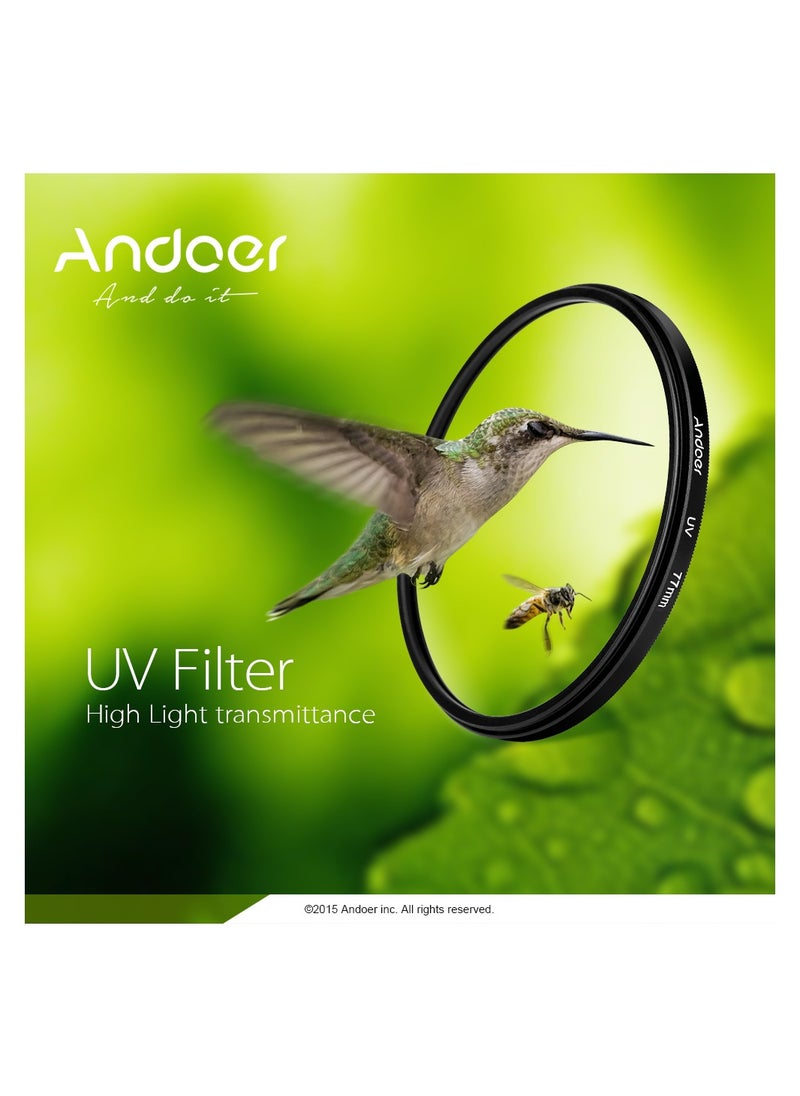 ANDOER - Andoer 52mm UV+CPL+Close-Up+4 +Star 8-Point Filter Circular Filter Kit Circular Polarizer Filter Macro Close-Up Star 8-Point Filter with Bag for Nikon Canon Pentax Sony DSLR Camera - Image 1