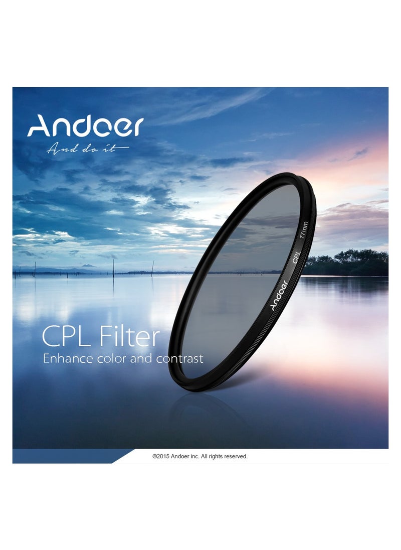 ANDOER - Andoer 52mm UV+CPL+Close-Up+4 +Star 8-Point Filter Circular Filter Kit Circular Polarizer Filter Macro Close-Up Star 8-Point Filter with Bag for Nikon Canon Pentax Sony DSLR Camera - Image 1