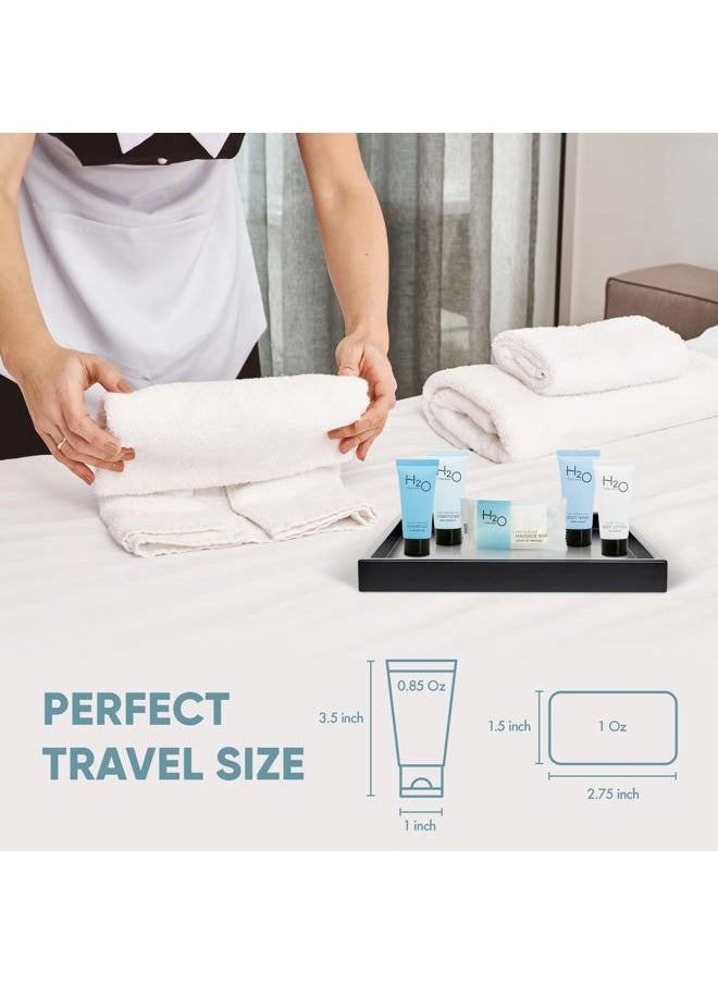 Terra Pure H2O Therapy Hotel Soaps & Toiletries Bulk Set | 1-Shoppe Amenities Kit | 0.85oz Shampoo & Conditioner, Body Wash, Lotion, 1oz Bar Soap | Travel Size | 300 Pieces  - Image 5