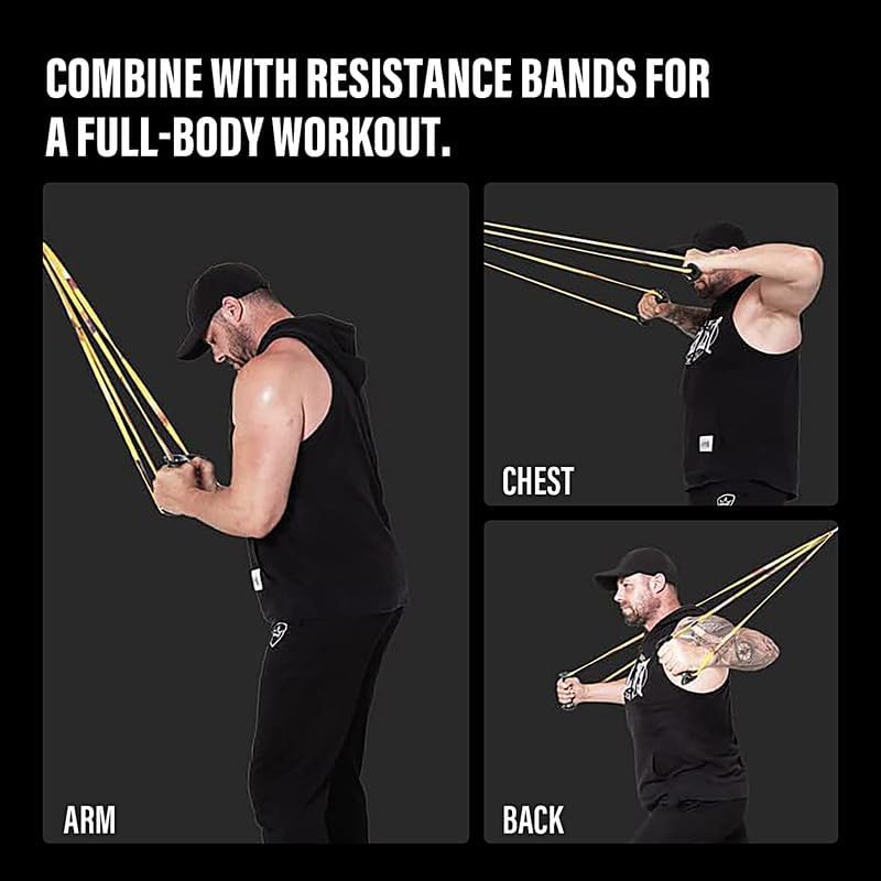LECARDIO مقابض حزام المقاومة LECARDIO، مقابض حبال التمارين، احمِ يديك من الإصابة - Image 5