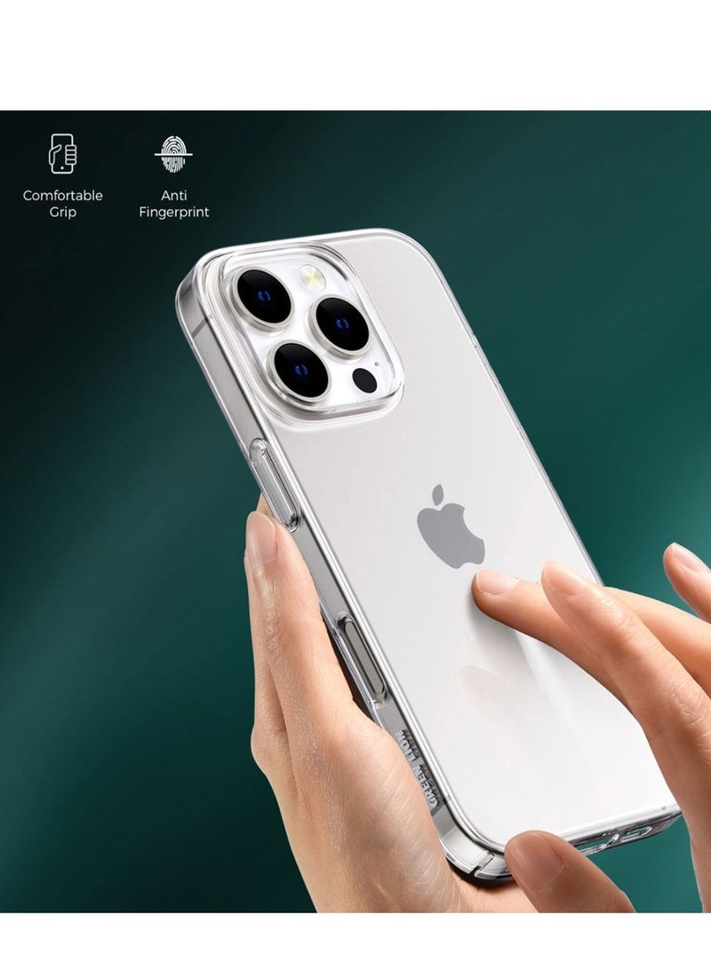 GREEN LION Delgado PC Case for iPhone 16 Plus / Anti-Fingerprint / Anti-Yellowing / Anti-Scratch / HD Clarity / Slim Fit / Precise Cutouts / Daily Protection / Eco-Friendly Material - Clear - Image 4