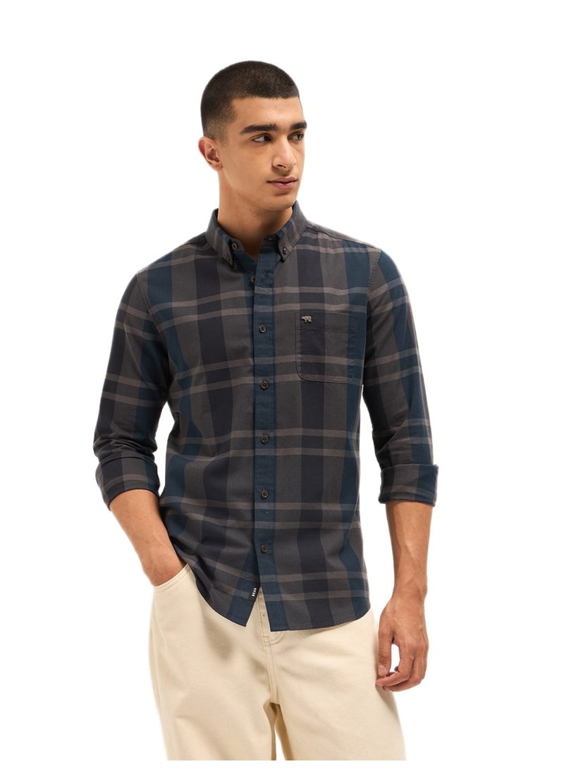 THE BEAR HOUSE Men’s Long Sleeve Shirt – Classic, Comfortable and Stylish Essential for Work, Travel or Casual Outings - Image 1