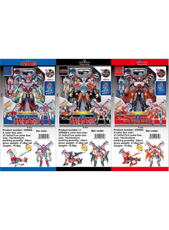 399017-18-19 Deformation Toy Model Car God Of War King Kong Robot Children Boy Play House Wholesale-Color:Card 399008 God Of War King Kong Unit Price (3 Random Styles See Detailed Picture) - Image 1